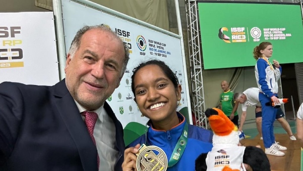 ISSF World Cup 2023 Rio Janeiro : India’s Elavenil Valarivan wins gold medal in 10m air rifle