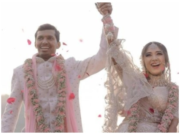 Indian cricketer Navdeep Saini married his long time girlfriend Swati Asthana