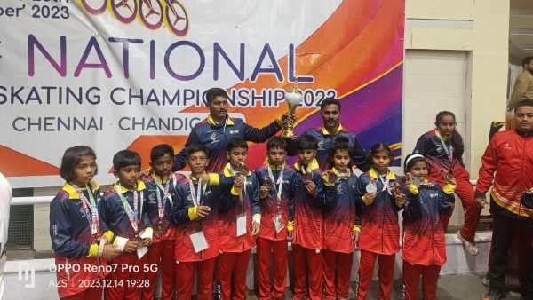 National Roller Hockey Competition; Karnataka Wins One Silver, 2 Bronze Medals!