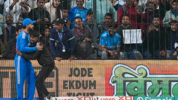 IND vs AFG 2nd T20: Police Arrest Pitch Invader After Virat Kohlis feet touching And Hugging 