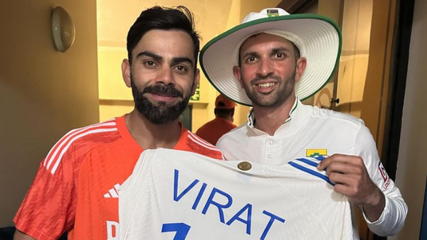 IND vs SA: Virat Kohli Gives a Special Gift To South Africa Spinner Keshav Maharaj 