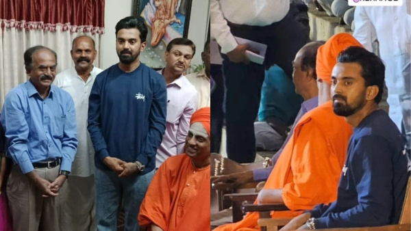 Team India Cricketer KL Rahul Visits Siddaganga Mutt With family Before 4th Test Match