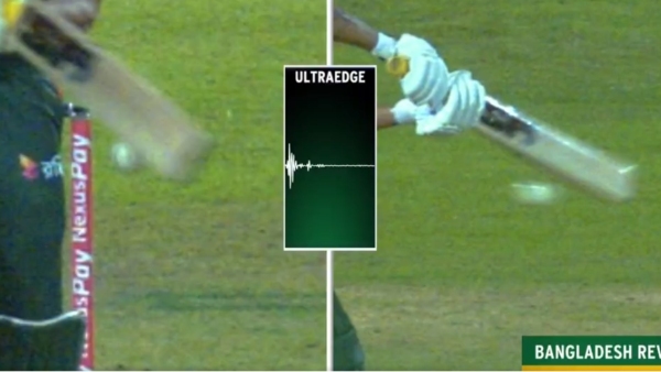 DRS Controversy Fumble during Lanka-Bangla T20 match DRS Controversy Fumble during Lanka-Bangla T20 match