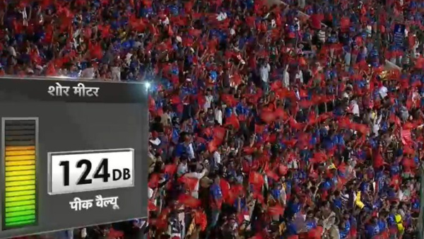 RCB vs PBKS 124 dB Peak Sound Level Record when Virat Kohli Grabs Jonny Bairstow Catch
