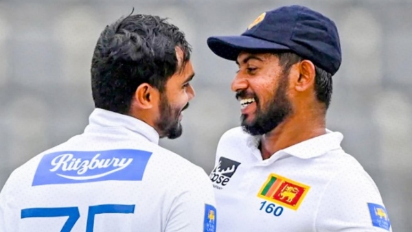 Lankan pair join record page This is only the third time in the 147-year Test history that this has happened