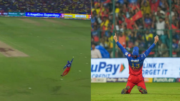 RCB vs CSK IPL 2024 Faf du Plessis Takes Unbelievable one-handed Catch To Dismiss Mitchell Santner