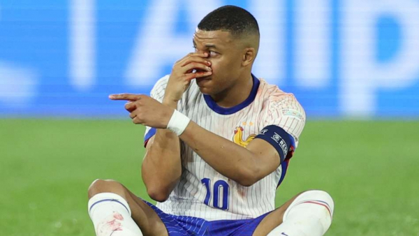 Kylian Mbappe was injured during the Austria-France match