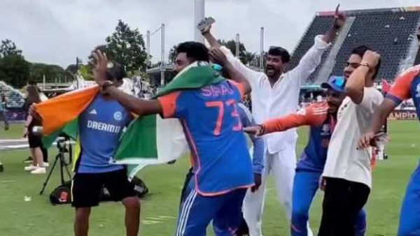 T20 World Cup 2024 Virat Kohli-Arshadeep Singh Bhangra Dance Viral