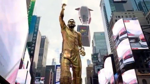Virat Kohli s Lifetime Statue Unveiled in New York s Times Square