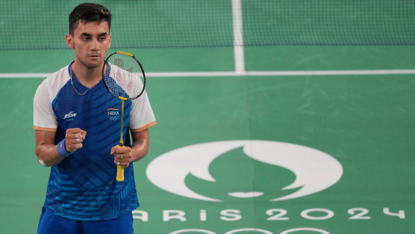 Lakshya Sen no-look shot at Paris Olympics 2024 goes viral