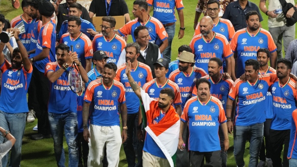 Team India Playars Danced With Sang Vande Mataram at Wankhede Goosebumps video Viral