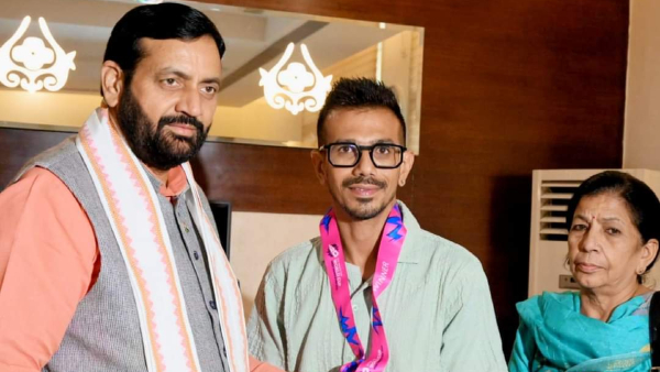 Haryana CM honored T20 champion Yuzvendra Chahal