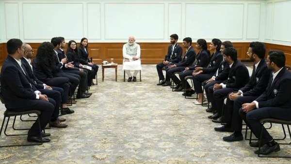 India Chess Olympiad Champions meet Prime Minister Narendra Modi