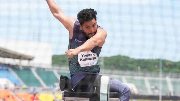 Yogesh Kathunia Secures Silver in Men s Discus Throw F56 at Paris Paralympics 2024