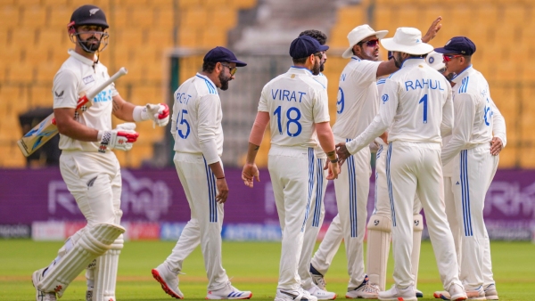 IND vs NZ Test New Zealand first innings report against India