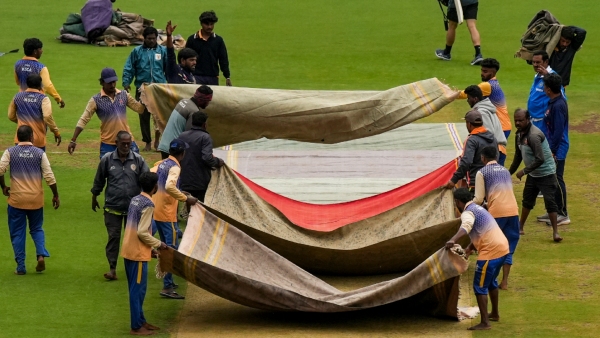 India vs New Zealand Rain Washes Out First Day of Bengaluru Test