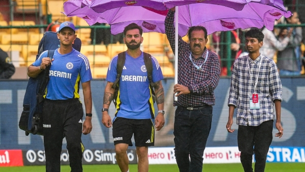 India vs New Zealand Rain Washes Out First Day of Bengaluru Test