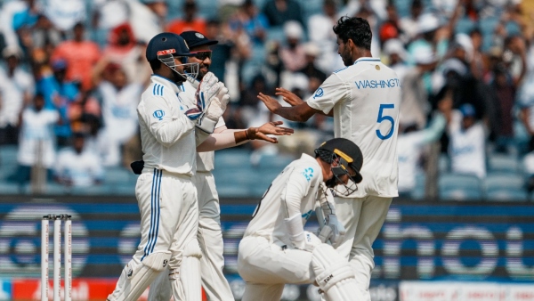 Washington Sundar s 10 Wickets Keep India s Hopes Alive in Pune Test