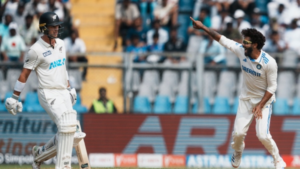 IND vs NZ 3rd Test Jadeja Sundar Shine as India Bowl Out New Zealand for 235 in First Innings