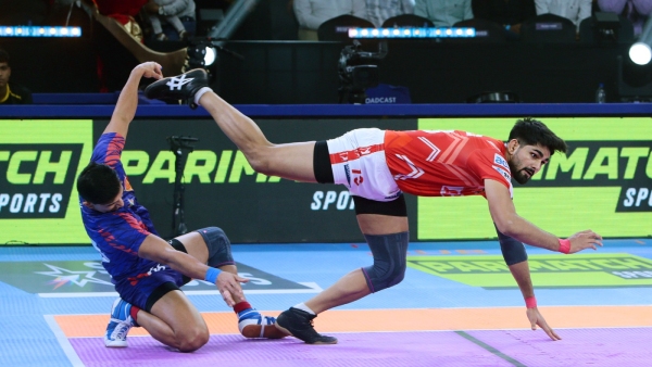Pro Kabaddi 2024 Dabang Delhi KC vs Gujarat Giants Match Draw