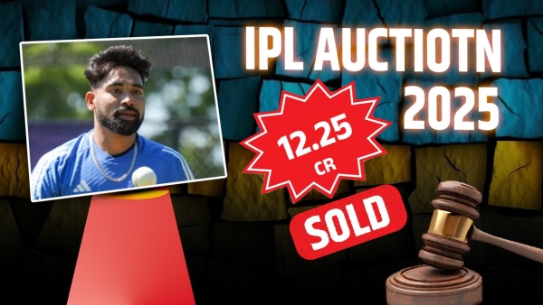 IPL Mega Auction 2025 Mohammed Siraj Sold to GT for rs15 Crores Full Player List