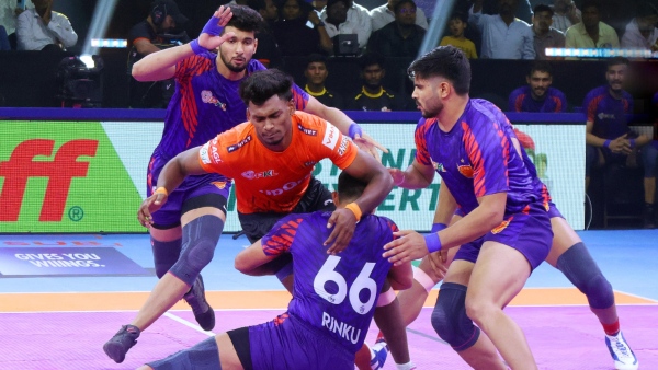 Pro Kabaddi 2024 Jaipur Pink Panthers beat UP Yoddhas