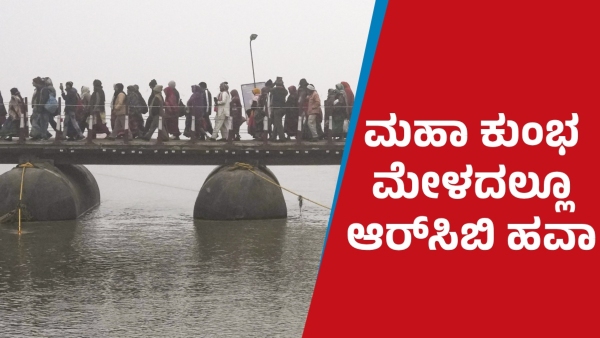 RCB Fan Prays for IPL Glory at Maha Kumbh Mela Video Goes Viral