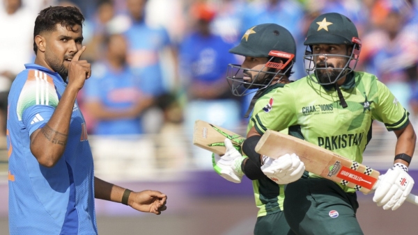 Harshit Rana and Mohammad Rizwan Clash in Heated India-Pakistan Champions Trophy Match Harshit Rana and Mohammad Rizwan Clash in Heated India-Pakistan Champions Trophy Match