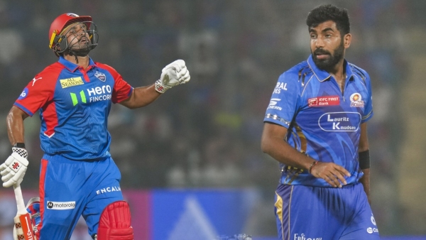 Karun Nair and Bumrah Reconcile with a Hug After On-Field Clash in DC vs MI Thriller video viral