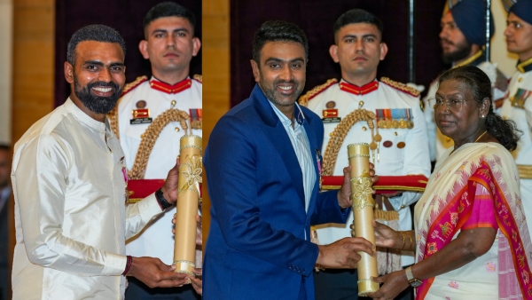PR Sreejesh honored with Padma Bhushan and Ravichandran Ashwin with Padma Shri
