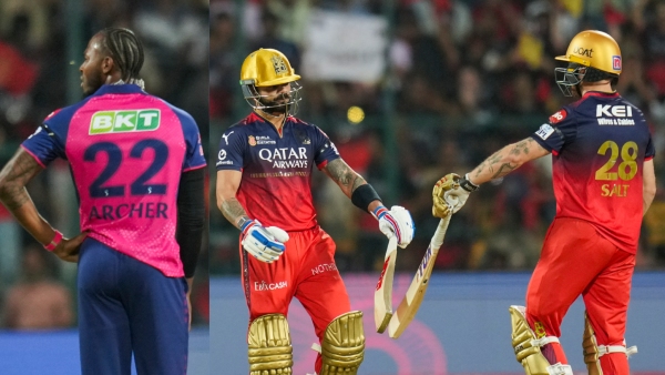 RCB vs RR IPL 2025 Match 42 Toss Match Report Score batting and bowling performance kannada