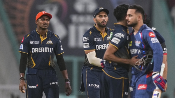 Gujarat Titans Collapse in Final 8 Overs Lose 6 Wickets to Hand Win to LSG