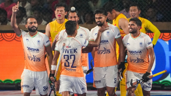 Asia Cup Hockey India defeats Korea 4-1 to win the championship and qualify for the World Cup