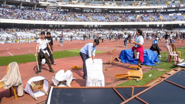 Messi India Tour Chaos Fans Storm Field Cause Ruckus Security Beefed Up After Incident