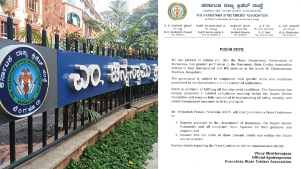 IPL 2026 Karnataka Govt Grants Permission for Matches at M Chinnaswamy Stadium