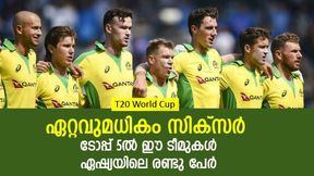 T20 World Cup: സിക്സര് ഹോബിയാക്കിയ ടീമുകള്- ഇന്ത്യയുടെ സ്ഥാനമറിയുമോ? T20 World Cup: സിക്സര് ഹോബിയാക്കിയ ടീമുകള്- ഇന്ത്യയുടെ സ്ഥാനമറിയുമോ?