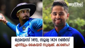 ശ്രേയസ് ഇന്ത്യന് റണ്മെഷീന്, പക്ഷെ എല്ലാവര്ക്കും സൂര്യയെ മതി! കാരണമറിയാം ശ്രേയസ് ഇന്ത്യന് റണ്മെഷീന്, പക്ഷെ എല്ലാവര്ക്കും സൂര്യയെ മതി! കാരണമറിയാം