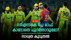    IPL 2023: സിഎസ്‌കെ പ്ലേ ഓഫ് കാണില്ലേ? പുറത്താവാന്‍ സാധ്യതയേറെ! കാരണമിതാണ്