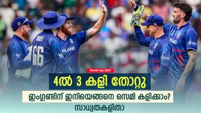 World Cup 2023: ചാമ്പ്യന്മാര് പുറത്താവുമോ! സെമി കളിക്കാന് ഇംഗ്ലണ്ടിന് സാധിക്കുമോ? സാധ്യതകളിതാ World Cup 2023: ചാമ്പ്യന്മാര് പുറത്താവുമോ! സെമി കളിക്കാന് ഇംഗ്ലണ്ടിന് സാധിക്കുമോ? സാധ്യതകളിതാ