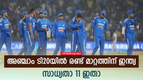 IND vs AUS: അക്ഷറും റിങ്കുവും പുറത്താവും, പകരം ഇവര്- 5ാം ടി20യിലെ ഇന്ത്യയുടെ സാധ്യതാ 11 IND vs AUS: അക്ഷറും റിങ്കുവും പുറത്താവും, പകരം ഇവര്- 5ാം ടി20യിലെ ഇന്ത്യയുടെ സാധ്യതാ 11
