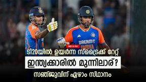 IND vs SA: സൂര്യയും സഞ്ജുവുമല്ല, ടി20 സ്ട്രൈക്ക് റേറ്റില് ഇന്ത്യക്കാരില് മുന്നിലാര്? പട്ടിക IND vs SA: സൂര്യയും സഞ്ജുവുമല്ല, ടി20 സ്ട്രൈക്ക് റേറ്റില് ഇന്ത്യക്കാരില് മുന്നിലാര്? പട്ടിക