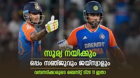   സഞ്ജു വൈസ് ക്യാപ്റ്റന്‍, ഓസീസില്‍ നിന്ന് 2 പേര്‍; വമ്പനടിക്കാരുടെ ബെസ്റ്റ് ടി20 11