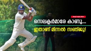 Ranj Troiphy: 2 ഡെക്കിന്റെ ക്ഷീണം തീര്‍ത്ത് സഞ്ജു, റെഡ് ബോളില്‍ ടി20 ഇന്നിങ്‌സ് ! മുംബൈ വിറച്ചു
