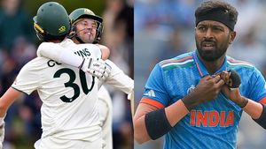   ക്യാരി 98 നോട്ടൗട്ട്, സെഞ്ച്വറി തടുത്ത് കമ്മിന്‍സ്- പക്ഷെ ട്രോള്‍ ഹാര്‍ദിക്കിന്! കാരണം അറിയാം