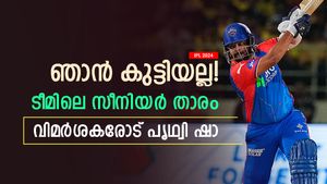   IPL 2024: 7 വര്‍ഷമായി ഐപിഎല്‍ കളിക്കുന്നു, ഞാനിപ്പോള്‍ കുട്ടിയല്ല! പൃഥ്വി കട്ട കലിപ്പില്‍