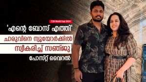     T20 World Cup 2024: സഞ്ജുവിന്റെ ചാരുവെത്തി, ന്യൂയോര്‍ക്കില്‍ സ്വീകരിച്ചു; പോസ്റ്റ് വൈറല്‍