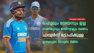    സഞ്ജു സാംസണ്‍ വരണം, ജയ്‌സ്വാള്‍ ഓപ്പണര്‍; ചാമ്പ്യന്‍സ് ട്രോഫിക്കുള്ള ഇന്ത്യയുടെ സാധ്യതാ ടീം