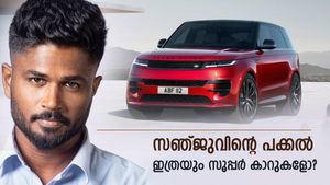 66 ലക്ഷം മുതല്‍ 2 കോടി വരെ! സഞ്ജുവിനുള്ളത് ഇടിവെട്ട് കാറുകള്‍, ഏതൊക്കെ? 