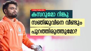 Duleep Trophy: എല്ലാ കണ്ണും സഞ്ജുവില്‍! റിങ്കു എത്ര റണ്ണടിക്കും, ശ്രദ്ധിക്കേണ്ടത് ഈ 3 കാര്യങ്ങള്‍