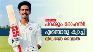 Ranji Trophy: ഇതു രോഹനോ, എബിഡിയോ? കിടു ക്യാച്ച്!! വണ്ടറടിച്ച് കാണികള്‍, വീഡിയോ 